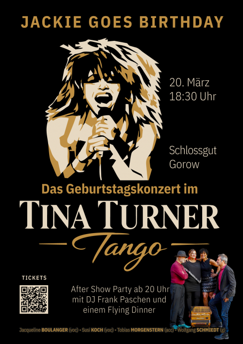 JACKIE GOES BIRTHADAY - DAS Geburtstags Konzert im „TinaTurnerTango“